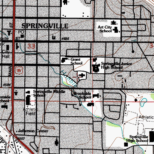 Topographic Map of The Church of Jesus Christ of Latter Day Saints, UT