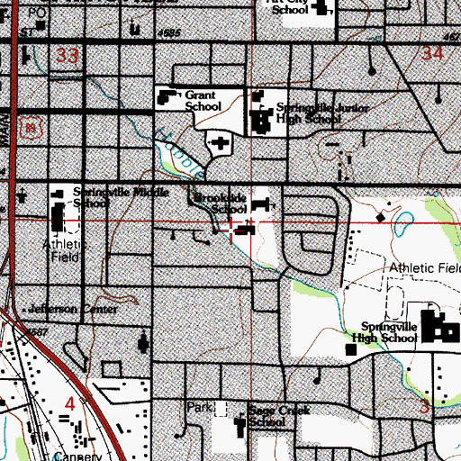 Topographic Map of The Church of Jesus Christ of Latter Day Saints, UT