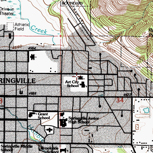 Topographic Map of The Church of Jesus Christ of Latter Day Saints, UT