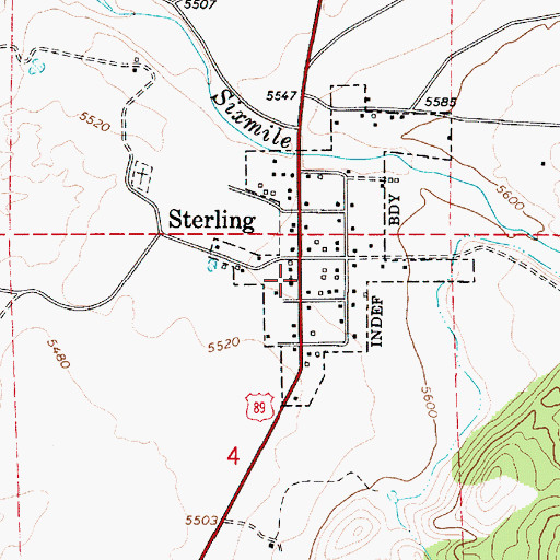 Topographic Map of The Church of Jesus Christ of Latter Day Saints, UT