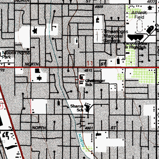 Topographic Map of The Church of Jesus Christ of Latter Day Saints, UT