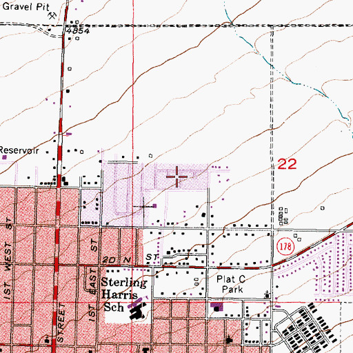 Topographic Map of The Church of Jesus Christ of Latter Day Saints, UT