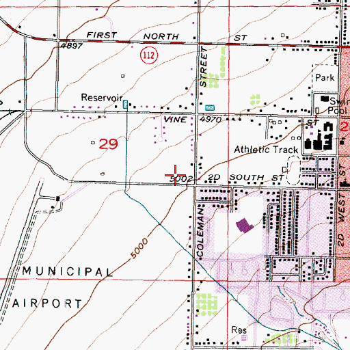 Topographic Map of The Church of Jesus Christ of Latter Day Saints, UT