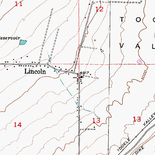 Topographic Map of The Church of Jesus Christ of Latter Day Saints, UT