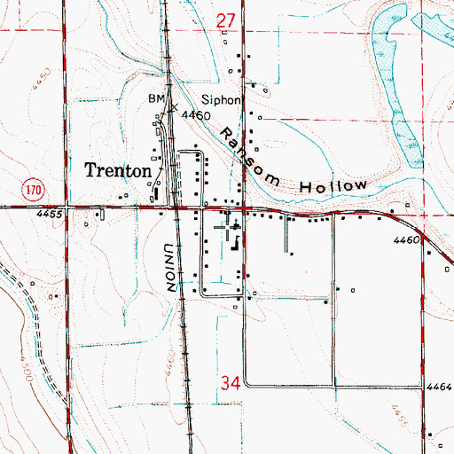 Topographic Map of The Church of Jesus Christ of Latter Day Saints, UT