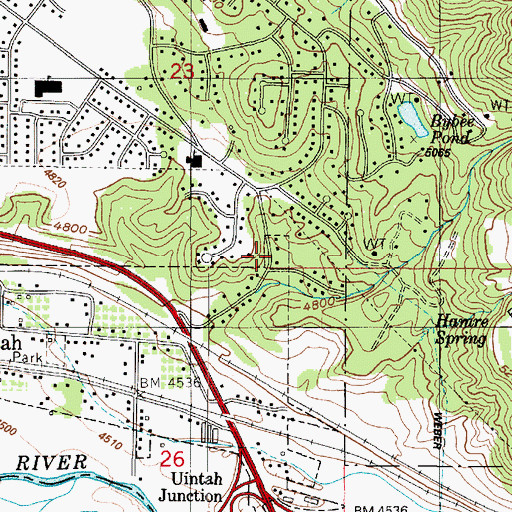 Topographic Map of The Church of Jesus Christ of Latter Day Saints, UT