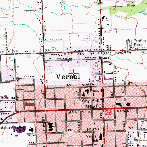 Topographic Map of The Church of Jesus Christ of Latter Day Saints, UT