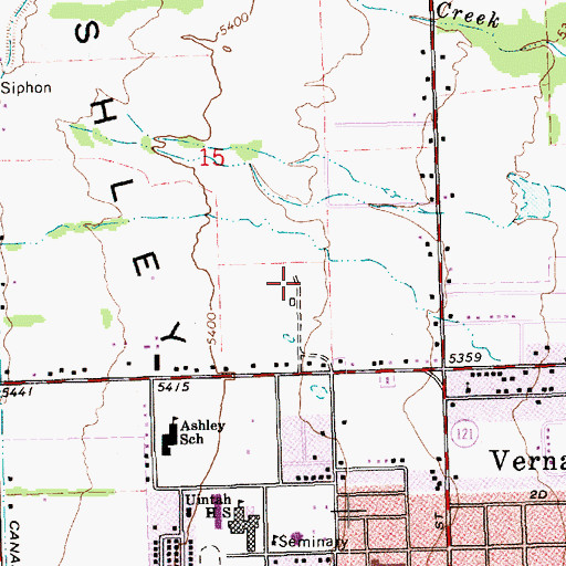 Topographic Map of The Church of Jesus Christ of Latter Day Saints, UT