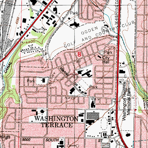 Topographic Map of The Church of Jesus Christ of Latter Day Saints, UT