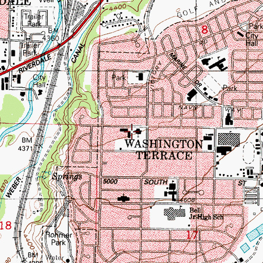 Topographic Map of The Church of Jesus Christ of Latter Day Saints, UT