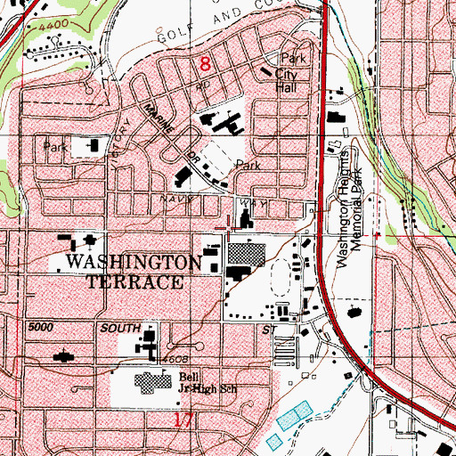 Topographic Map of The Church of Jesus Christ of Latter Day Saints, UT
