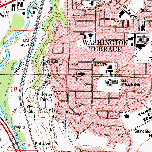 Topographic Map of The Church of Jesus Christ of Latter Day Saints, UT
