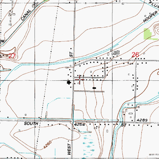 Topographic Map of The Church of Jesus Christ of Latter Day Saints, UT