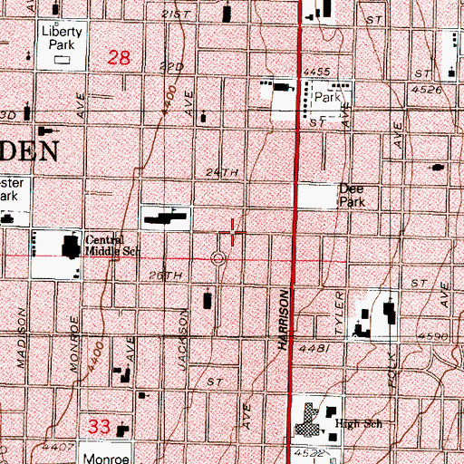 Topographic Map of Bristol Mansion Condominium, UT