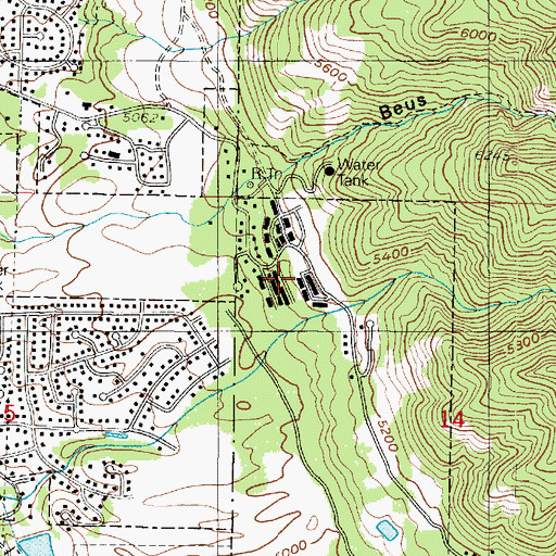 Topographic Map of Knollwood Condominium, UT