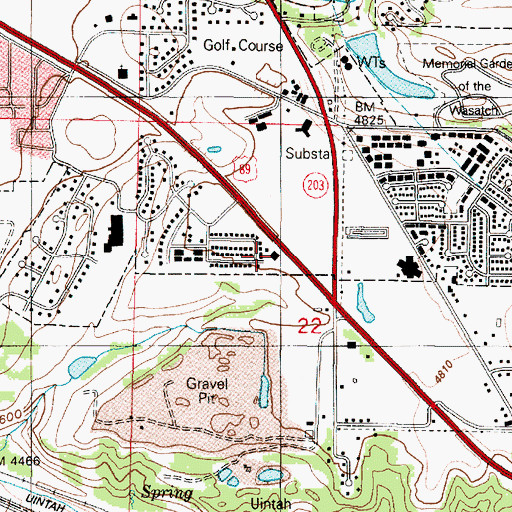 Topographic Map of Main Point Condominium, UT