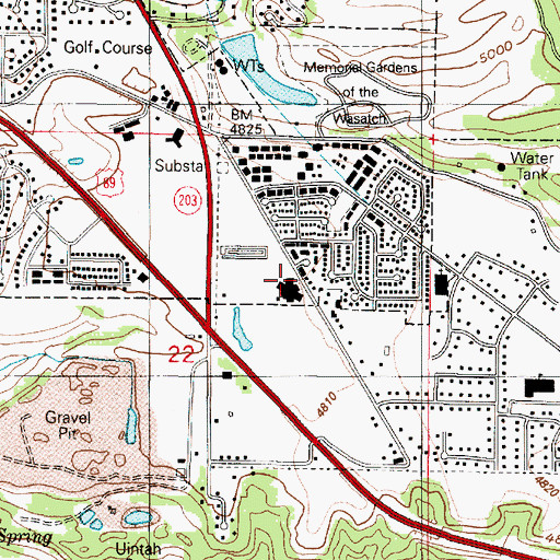Topographic Map of Wilshire Condominium, UT