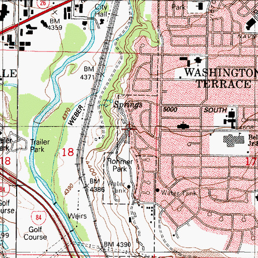 Topographic Map of Washington Terrace Parcel H, UT