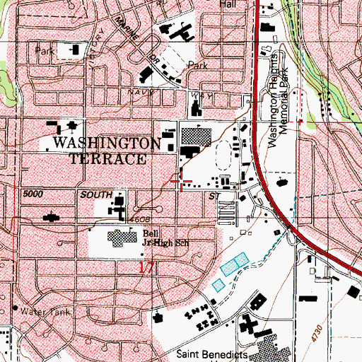 Topographic Map of Laker Lane Condominium, UT