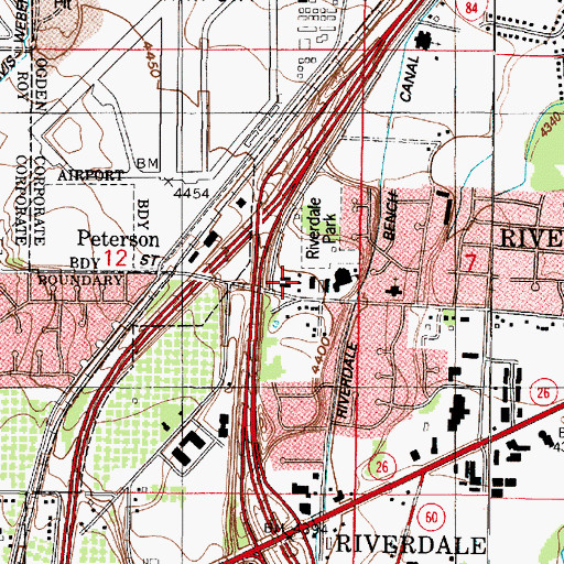 Topographic Map of Colonial Gardens Condominium, UT