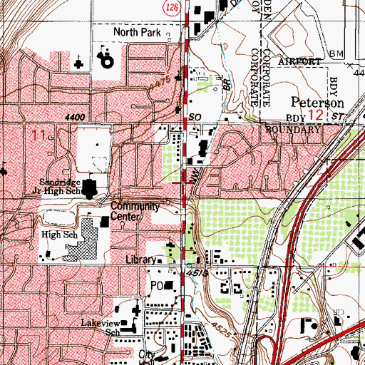 Topographic Map of Northpoint Condominium, UT