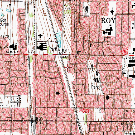 Topographic Map of Tullis Addition, UT