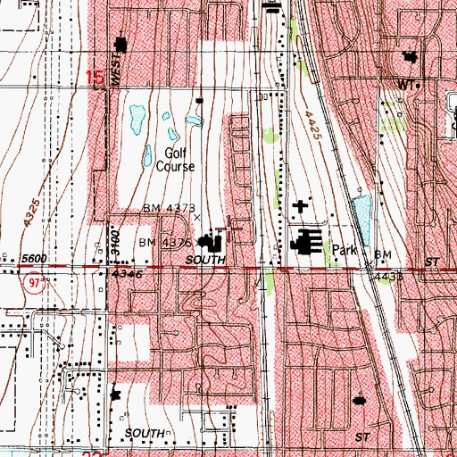 Topographic Map of Kentwood Condominium, UT