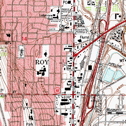Topographic Map of Colonial Plaza Condominium, UT