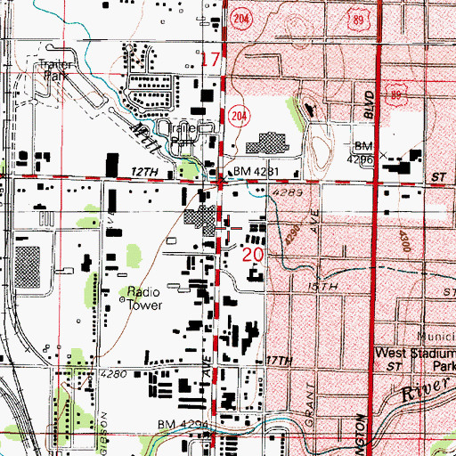 Topographic Map of Millcreek Manor Condominium, UT