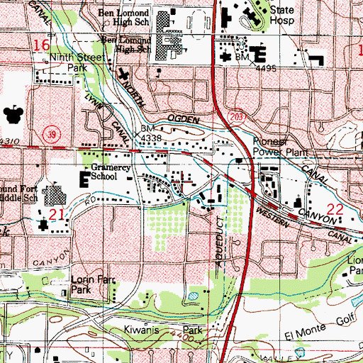 Topographic Map of Cherrywood Condominium, UT