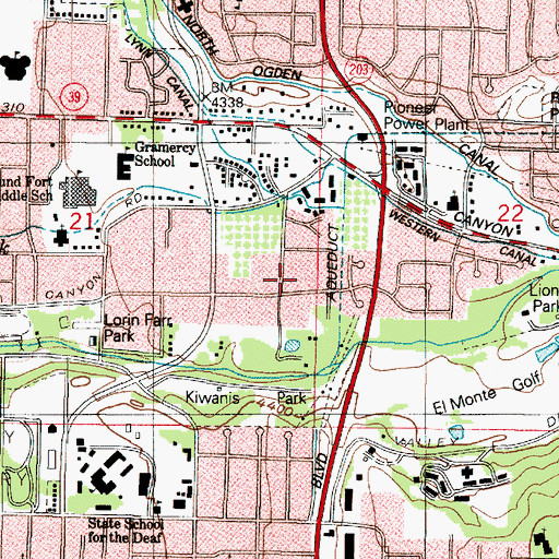 Topographic Map of Millstream Condominium Phase 1-4, UT