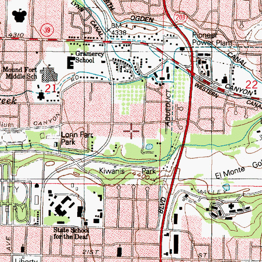 Topographic Map of Solitude Condominium, UT