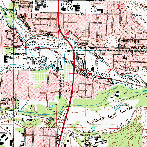 Topographic Map of Briarwood Condominium, UT