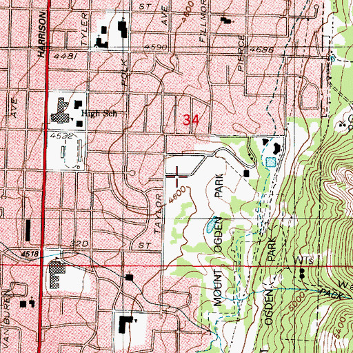 Topographic Map of Saint Benedict Manor Condominiums, UT