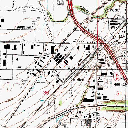 Topographic Map of Ogden Commercial and Industrial Park Plat A, UT