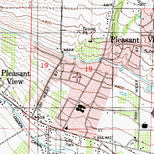 Topographic Map of Westwood Manor Plat One, UT