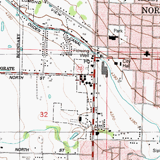 Topographic Map of Three Fountains North Ogden Condominium, UT