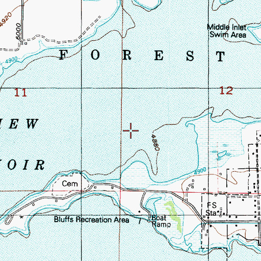 Topographic Map of Pine View Park, UT