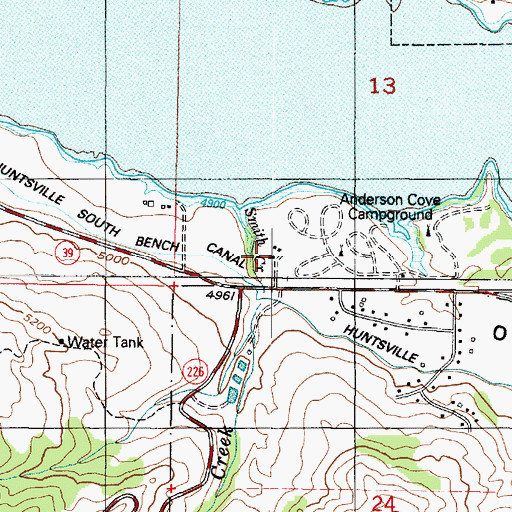 Topographic Map of Ski/Lake Village Condominium, UT