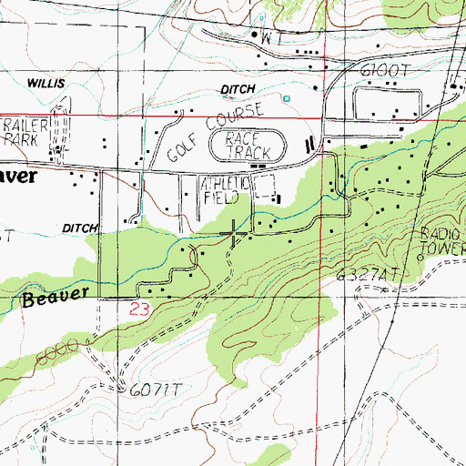 Topographic Map of Fort Cameron (historical), UT