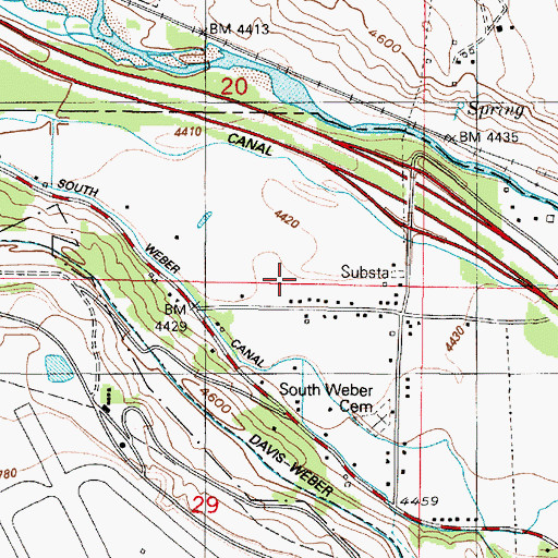 Topographic Map of Kingston Fort (historical), UT