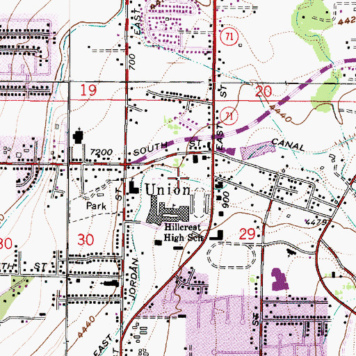 Topographic Map of Union Fort (historical), UT