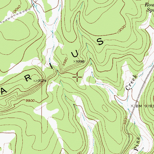 Topographic Map of Aquarius Plateau, UT