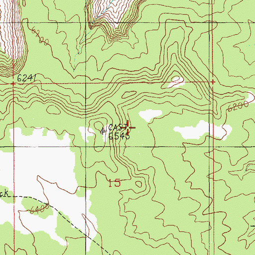 Topographic Map of Beckwith Plateau, UT
