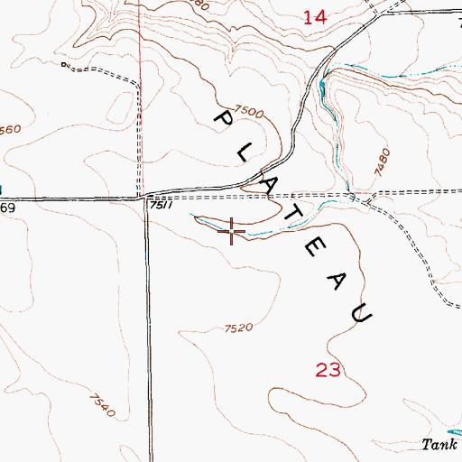Topographic Map of Diamond Mountain Plateau, UT