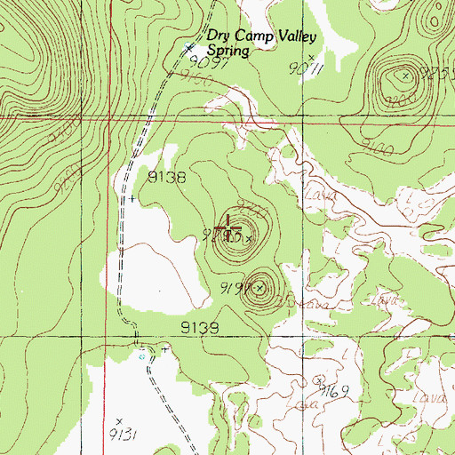 Topographic Map of Markagunt Plateau, UT