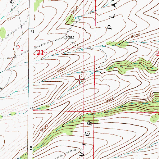 Topographic Map of Sevier Plateau, UT