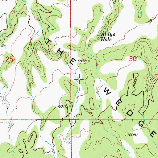 Topographic Map of The Wedge, UT
