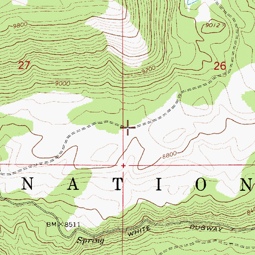 Topographic Map of Wasatch Plateau, UT