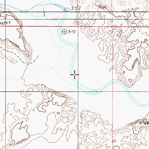Topographic Map of Coal Mine Wash, UT